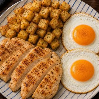 Plato combinado Pechuga de pollo