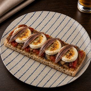 Escalivada con queso cabra