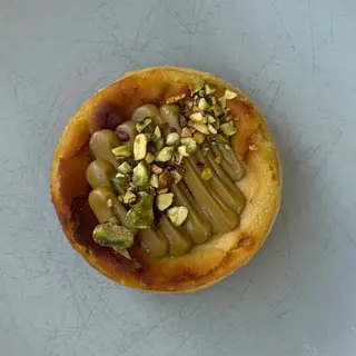 Tarta de queso y pistacho