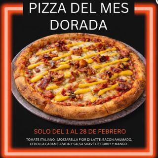 Pizza del mes - DORADA - Febrero