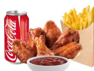 Menu alitas de pollo