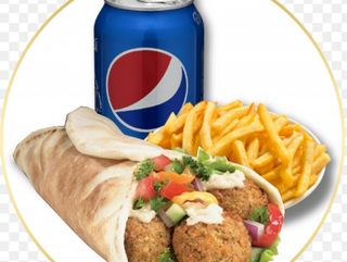 Menu durum falafil