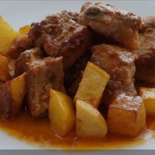 Patatas costillas agridulce