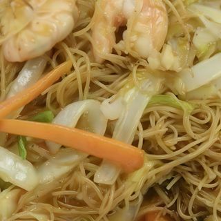 Fideos chinos con gampas（21）