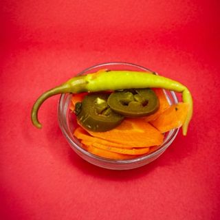 Jalapeño y zanahoria en escabeche (60 ml.)