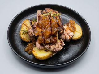 Dados De Filete con foie