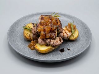 Dados De Filete con foie