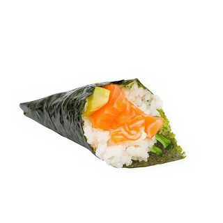Temaki de salmón