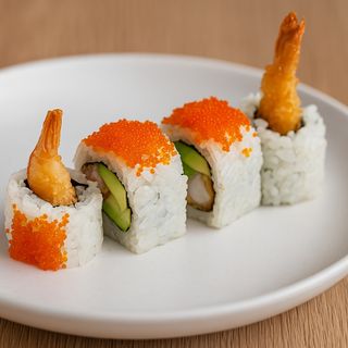 Ebi tempura maki roll (8 pzs.)