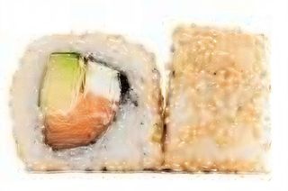 Uramaki de salmón (8 uds.)
