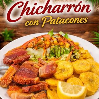 Chicharrones con patacones