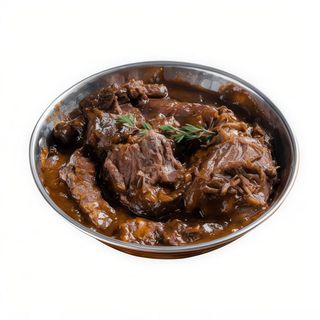 Carrilleras estofadas al vino tinto (ración)