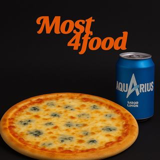 PIZZA 4 QUESOS + BEBIDA