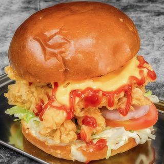 Menú hamburguesa zinger