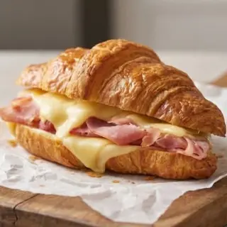 Croissant con Jamón y Queso