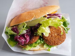 Menú pita falafel