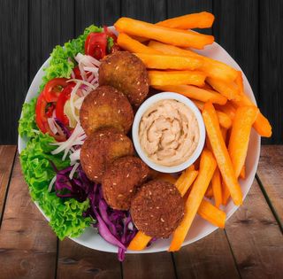 Plato falafel