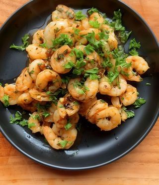 Garlic prawns