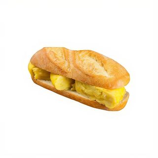 Bocata de tortilla de patata de jamon y queso (10cm)