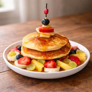 Tortitas con fruta 