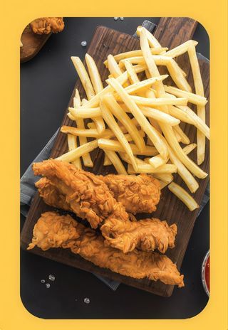 Pescado y patatas fritas