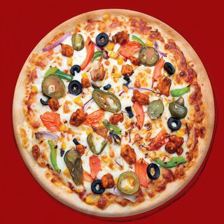 Pizza de pollo tikka