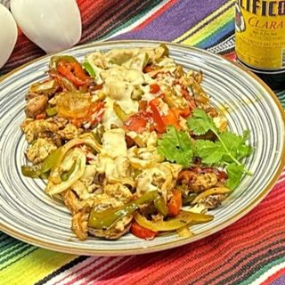 Fajitas de pollo 4 uds de tortilla de harina.