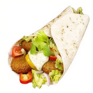 Rollo falafel