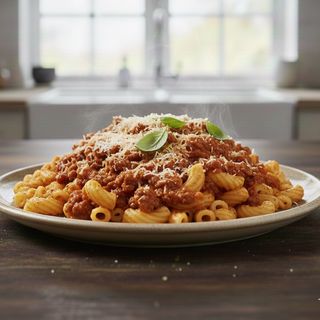 Macarrones a la boloñesa