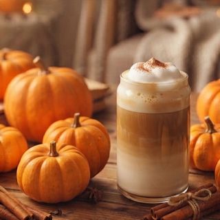 Pumpki pie coffee latte