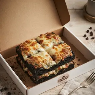 Doble black focaccia tres quesos