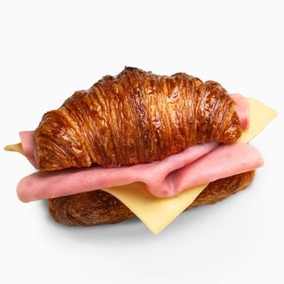 3 Medialunas Jamon York y queso Gouda