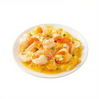 99.Huevos revueltos con gambas