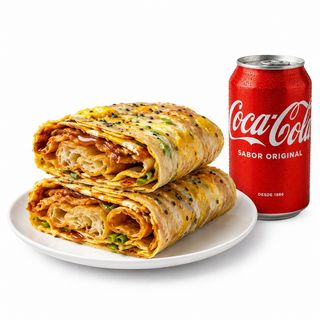 Combo Jianbing Guozi con bebida