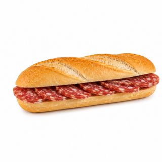 Medio bocadillo de fuet