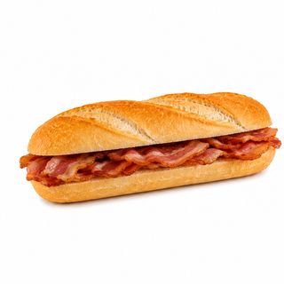 Medio bocadillo de bacon