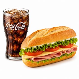 Combo de bebida + 1/2 bocadillo