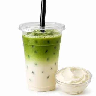 Matcha con queso crema