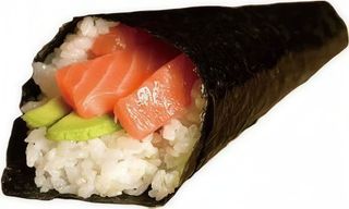 Temaki de salmón (1 ud.)