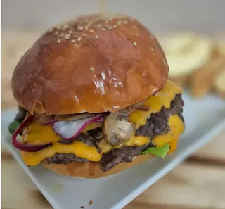 Mushroom Smash Burger