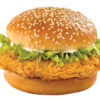 Zinger burger with chips