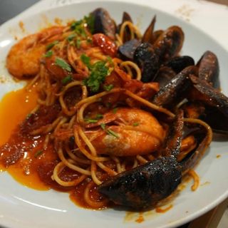 spaguetti  frutti di mare 
