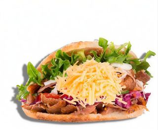 Kebab con queso