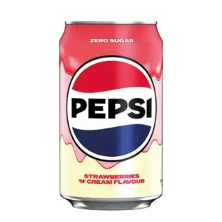 PEPSI Strawberries 'n' Creme Flavour ZERO SUGAR 330 ml