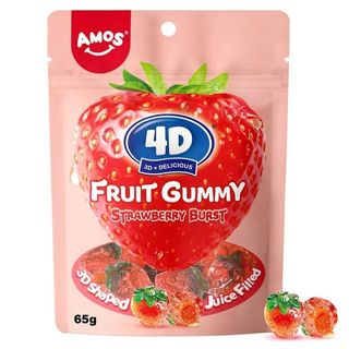 4D Fruit Gummy Strawberry Burst 65 g