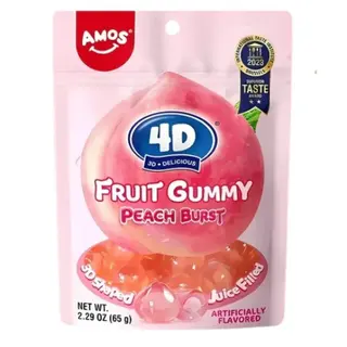 4D Fruit Gummy Peach Burst 65 g