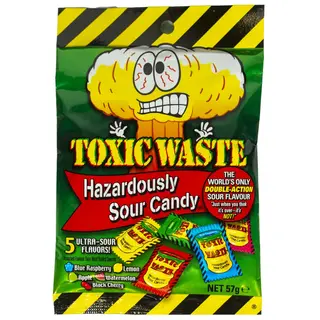 TOXIC WASTE Hazardously Sour Candy 57 g