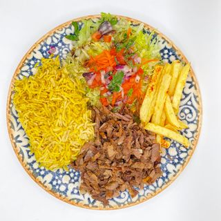 Plato de arroz basmati