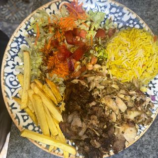 Plato de arroz basmati