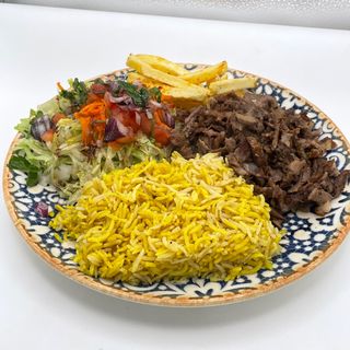 Plato de arroz basmati